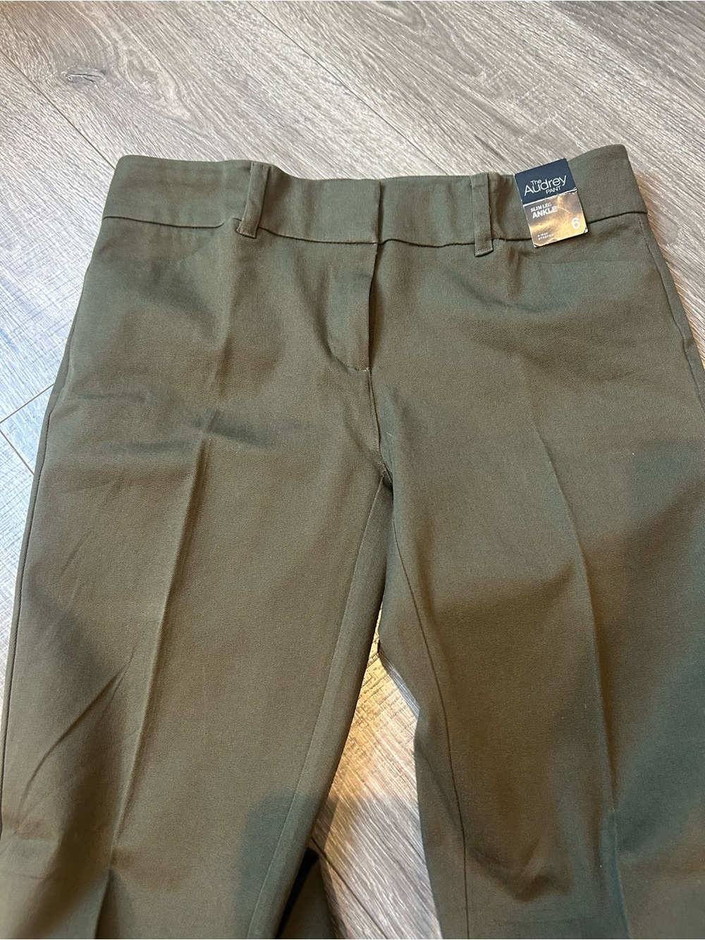 Audrey & Grace Men's Olive Dress Pants - Straight Leg